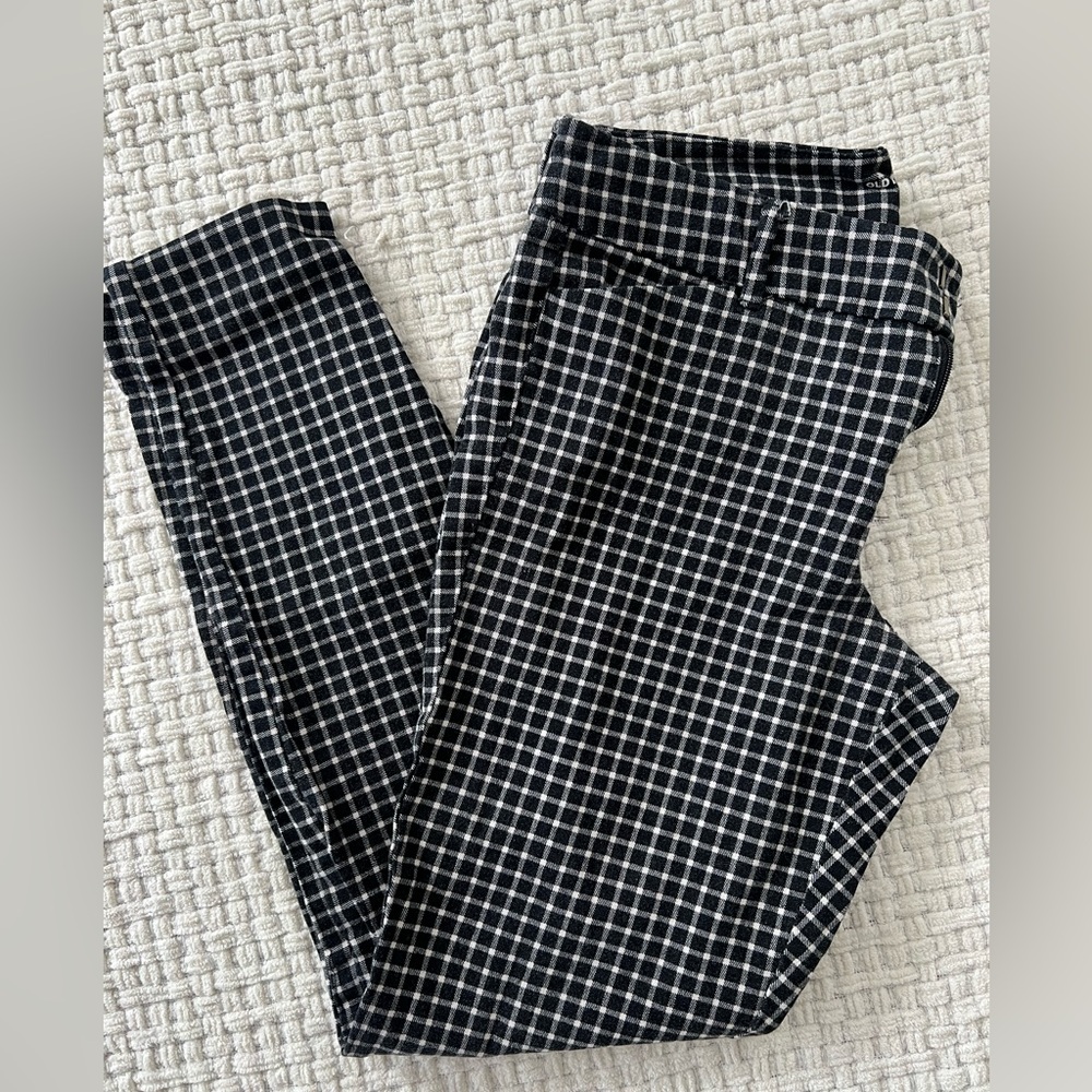 Black and White Gingham Pants